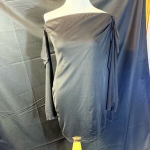 Fashion Nova Whimsgoth Dark Fairy‎ Mesh overlay Black Strapless Dress